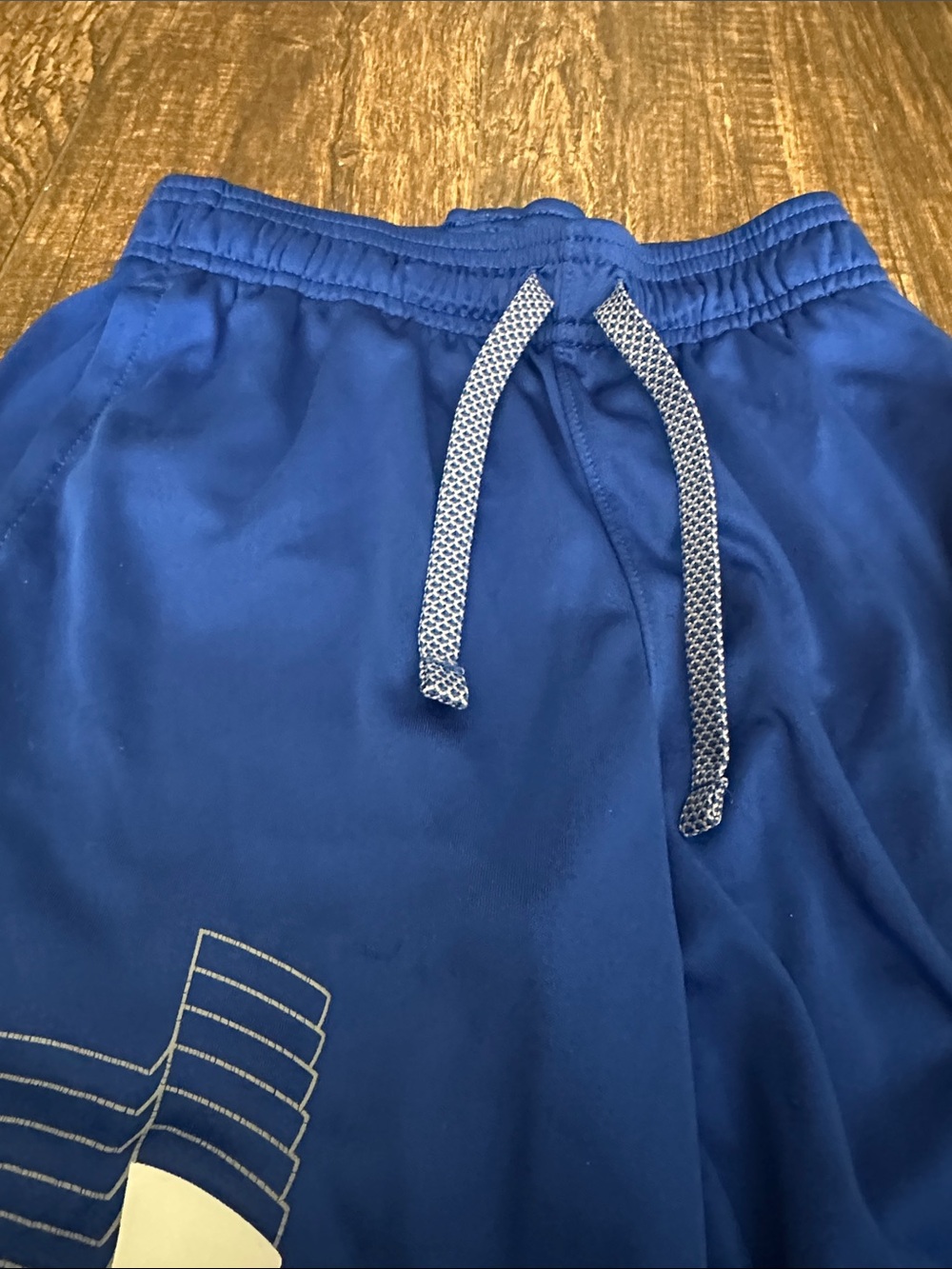 Under Armour Blue & Navy Boys' Performance Shorts with Logo - Picture 6 of 11